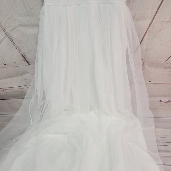 Speechless Kids Size 14 Sleeveless White Long Dress/Gown - Picture 5 of 11